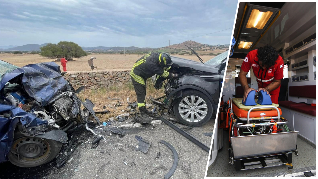Schianto frontale tra due auto sulla Olbia-Loiri: muore un 65enne