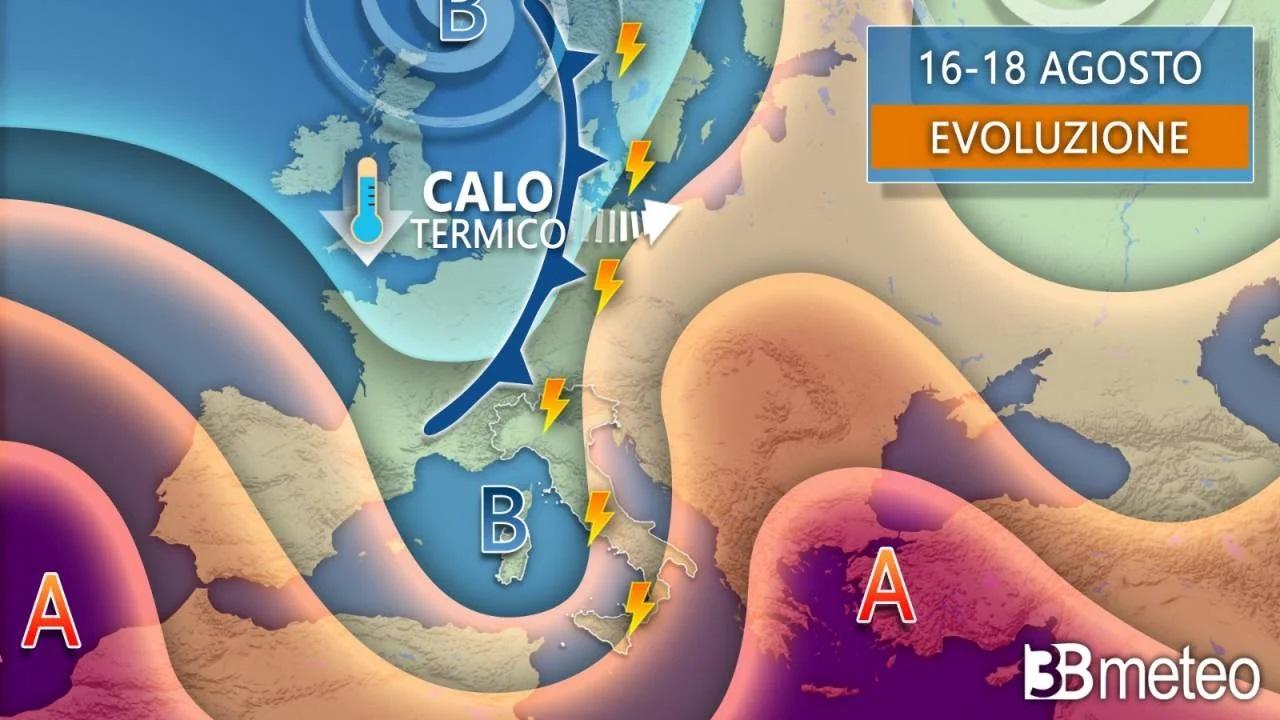 Situazione meteo: l’afa insopportabile si allenta, in arrivo pioggia e grandine