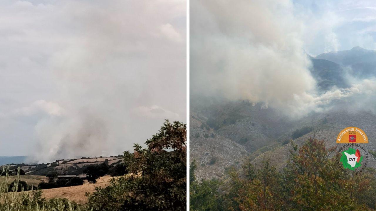 
	Colle Fagiano, a sinistra, il Sagro a destra

