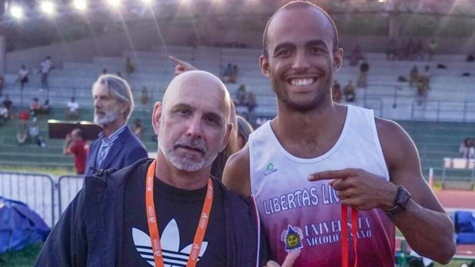 Il modenese Leonardo Righi della Fratellanza è il coach del duecentista olimpico Pettorossi: «Il mio allievo d’America»