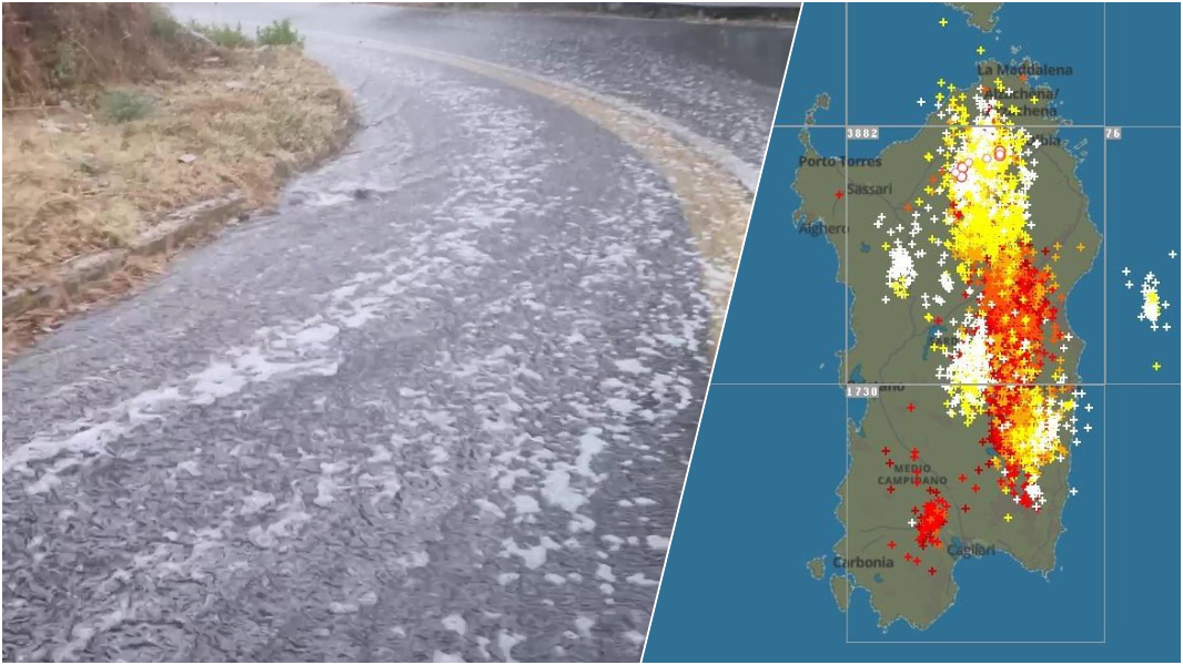 Arrivano i temporali, tempesta di fulmini sulla Sardegna: più di 5700 in due ore