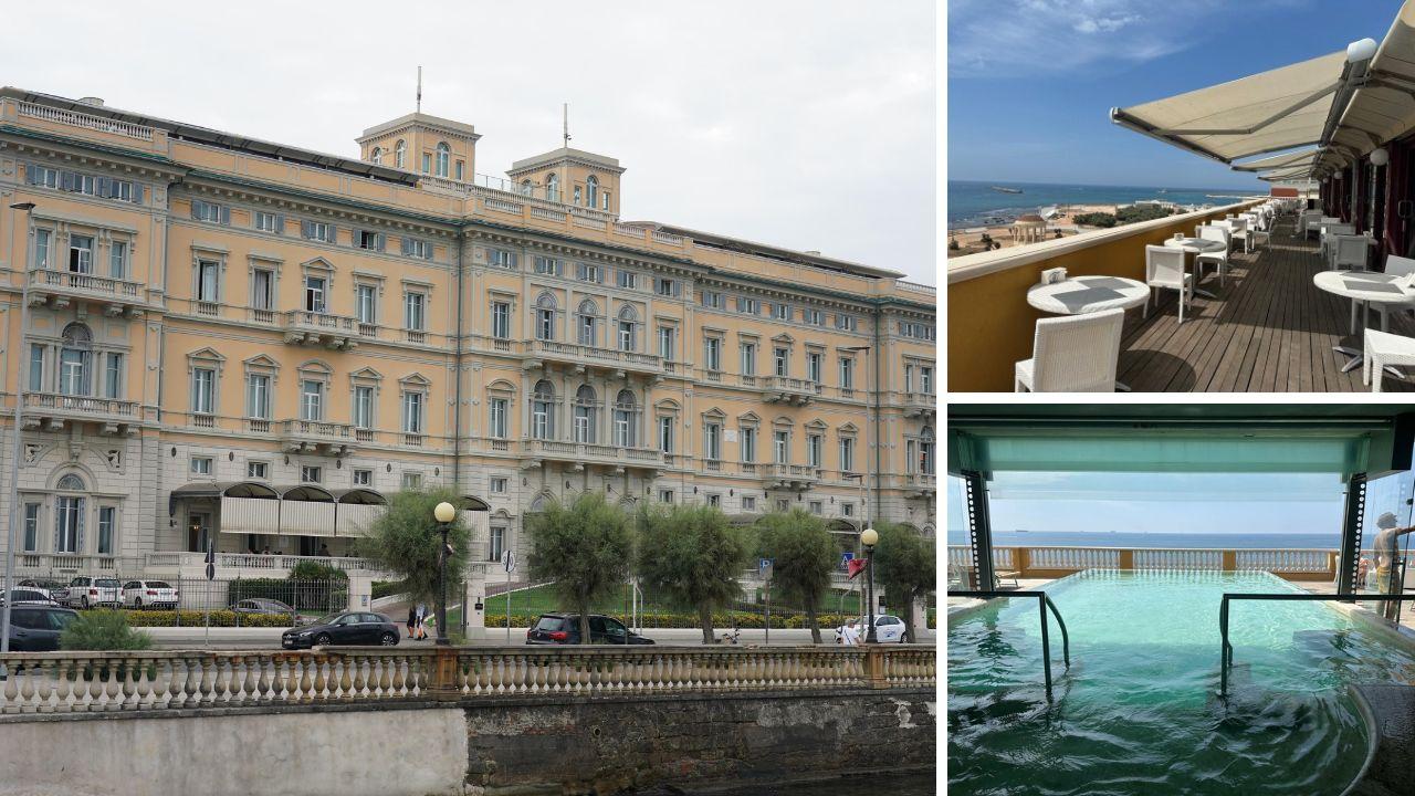 
	La facciata dell'Hotel Palazzo, a destra la piscina e la terrazza

