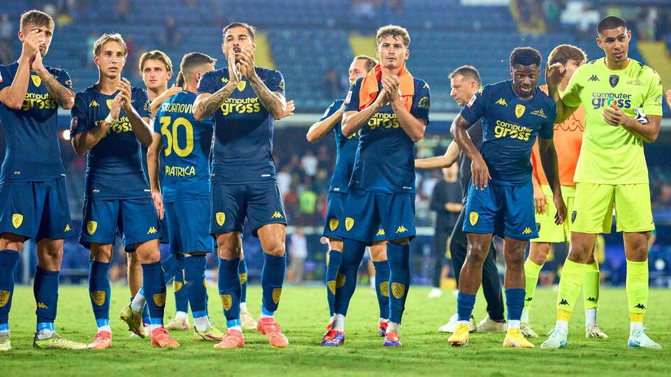 Gli azzurri in campo