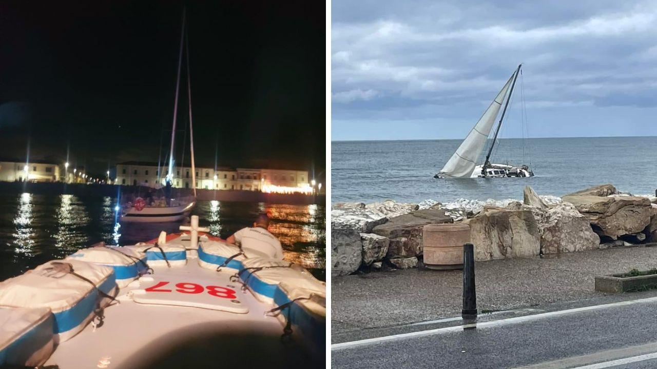 
	I soccorsi e la barca a vela affondata

