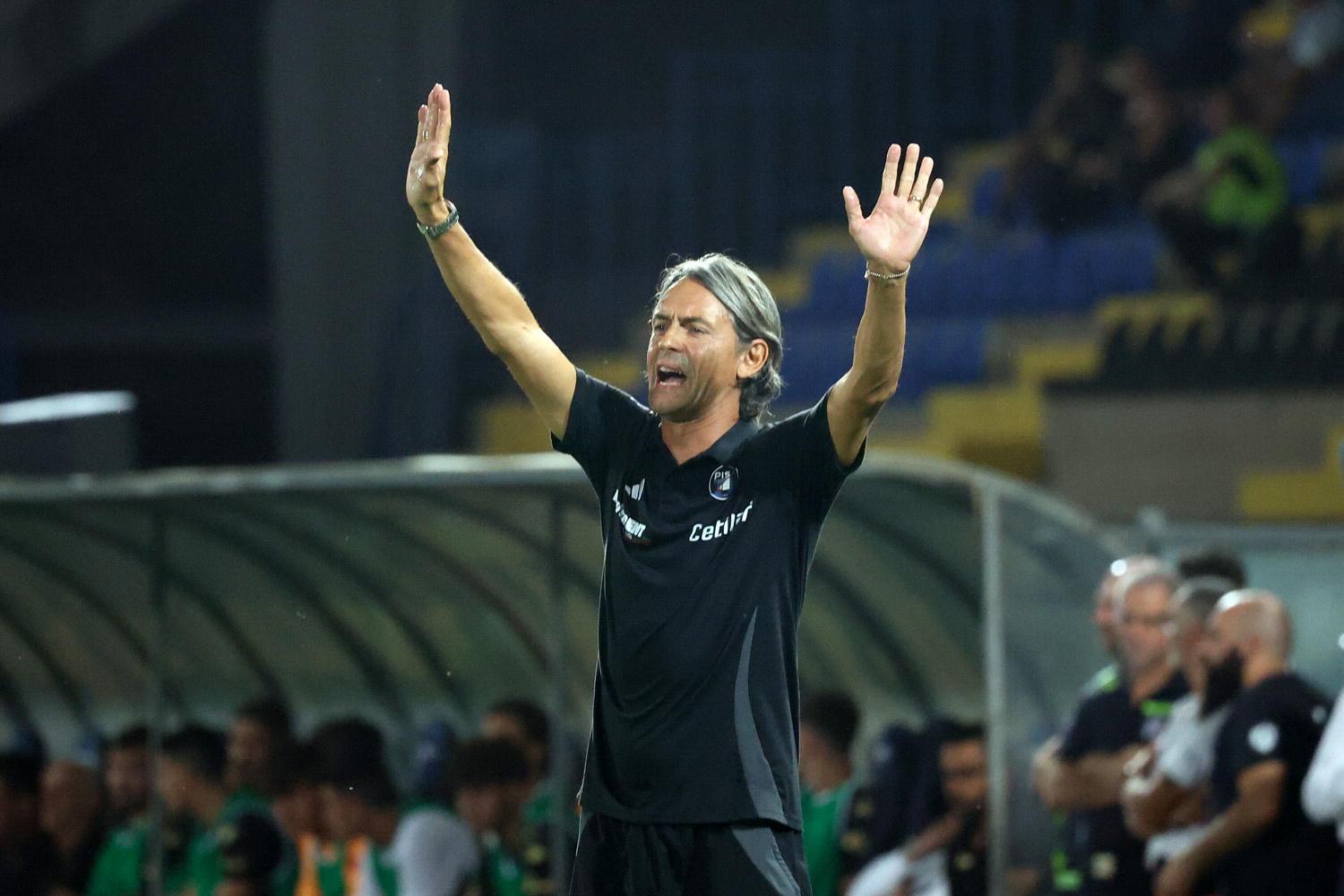 Il mister del Pisa Filippo Inzaghi