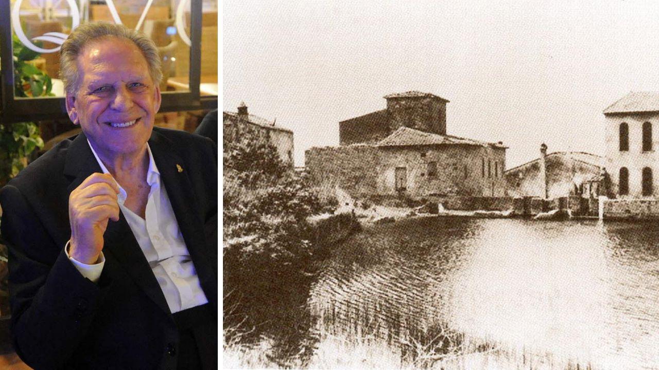 
	Giuseppe D&rsquo;Onofrio e una foto di&nbsp;com&rsquo;era il Bottaccio (oggi il Calidario)

