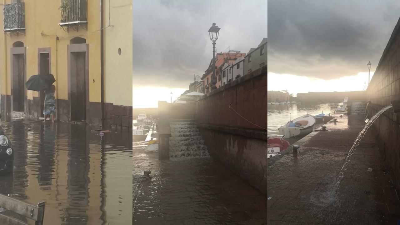 Nubifragio a Bosa, soccorritori nelle strade. Il sindaco Alfonso Marras: «Restate a casa ed evitate spostamenti»