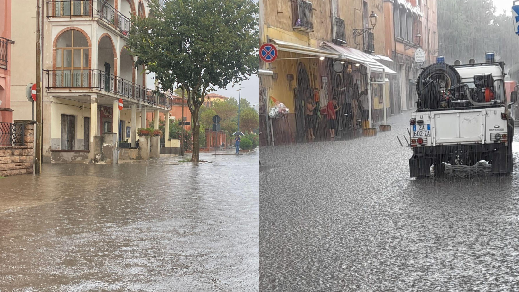 Nubifragio a Bosa, oltre 40 interventi dei vigili del fuoco