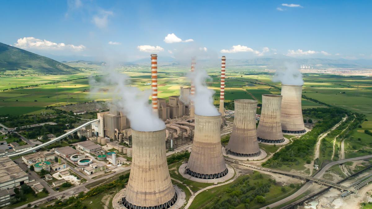 Una centrale nucleare 