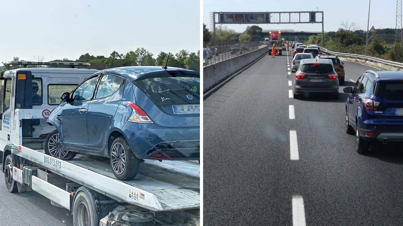 
	L'incidente tra Lavoria e Vicarello (foto Franco Silvi)

