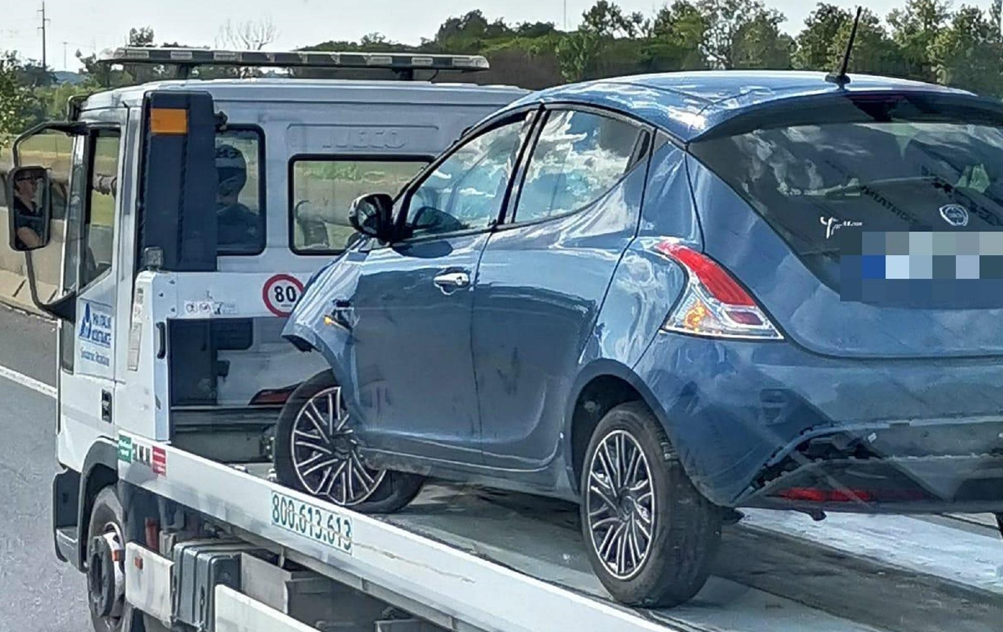 L'auto dopo l'incidente