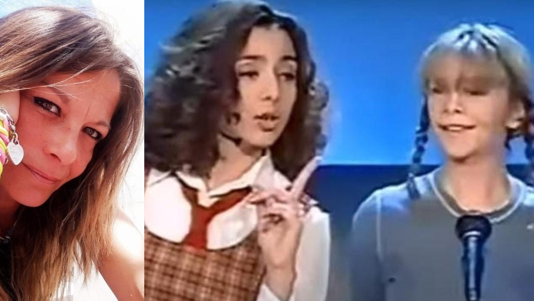
	Francesca Di Ruberto in una foto recente e con Ambra Angiolini ai tempi di Non &egrave; la Rai


