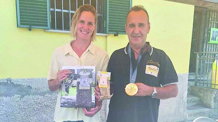 Bronte Campbell con Lorenzo Satti