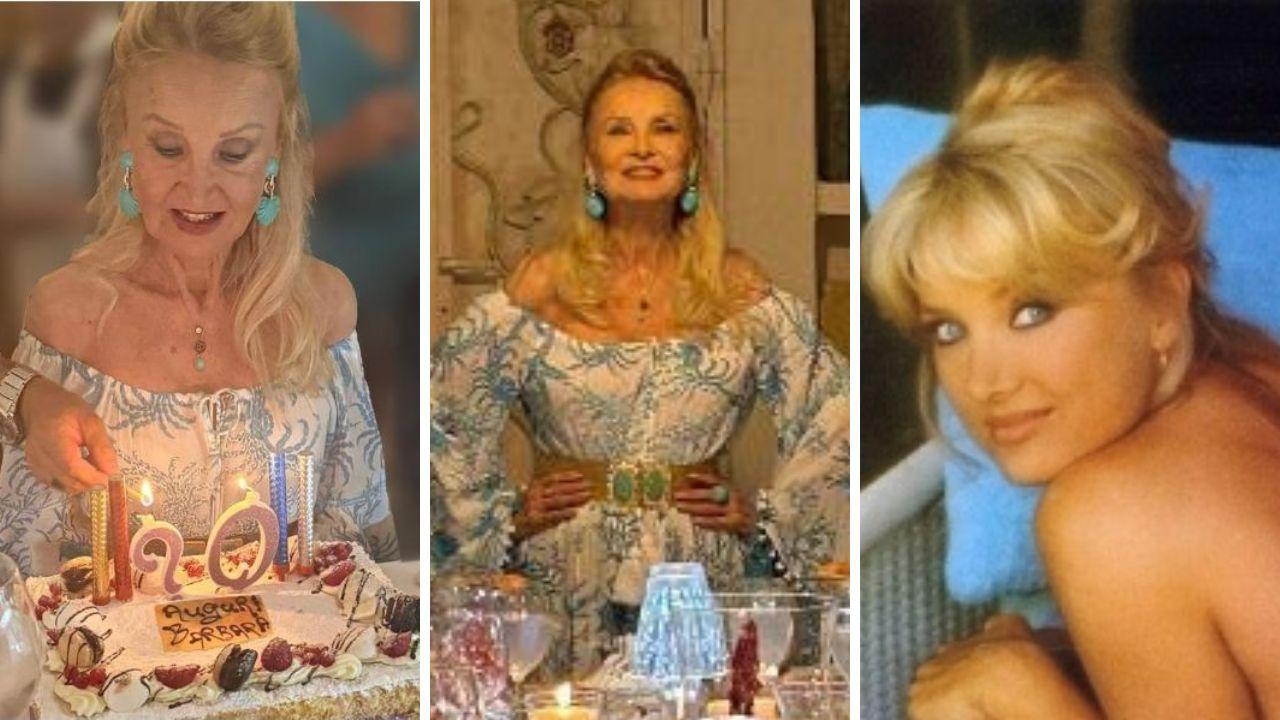 
	Barbara Bouchet in occasione del suo compleanno e in uno dei suoi film


