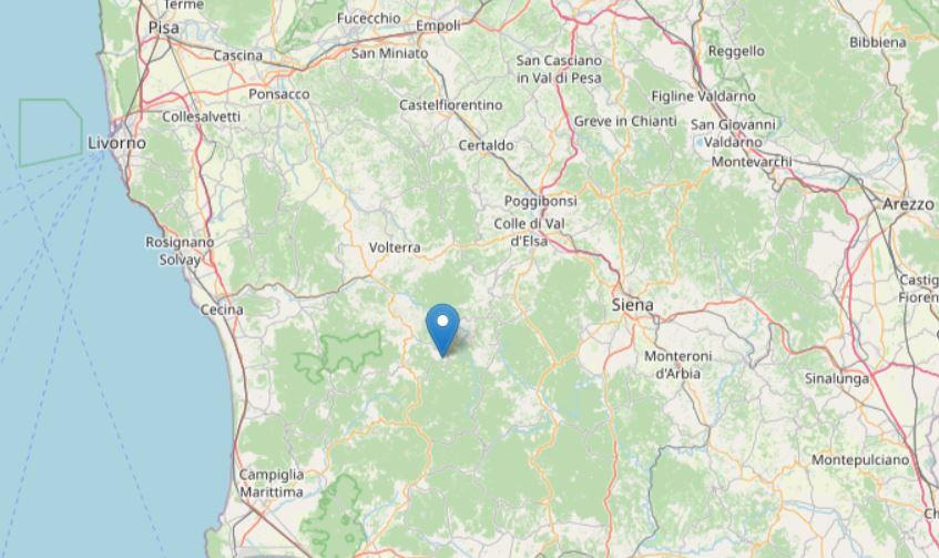 
	Il punto dov'&egrave; stata registrata la scossa

