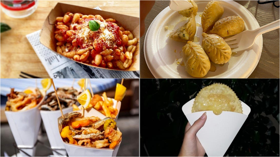 Maloreddus al sugo (@Sardovan), Culurgiones (@gnocco&), frittura e seadas da passeggio