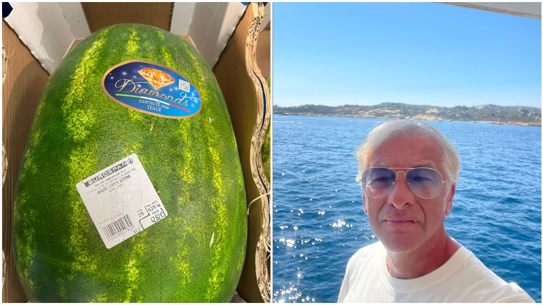 L'anguria Diamonds e l'imprenditore Roberto Marzola 