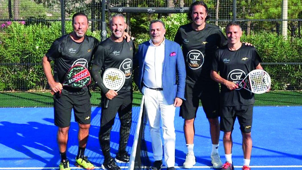 Celebrity padel: in campo Gianluca Zambrotta, Luca Toni, Dario Marcolin e Javier Saviola