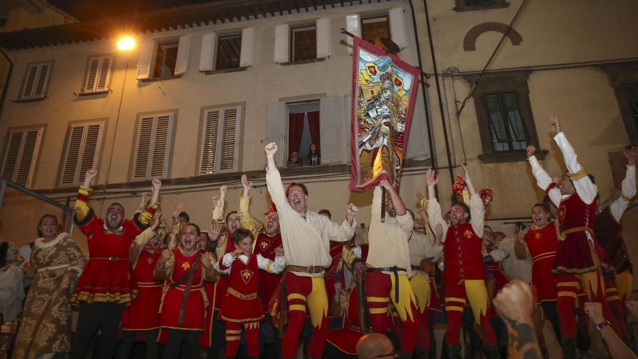Il Rione Ferraia vincitore del Palio l'anno scorso (foto Nucci)
