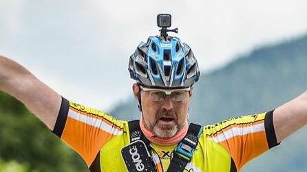 Stefano Berna durante una gara (Foto Facebook)