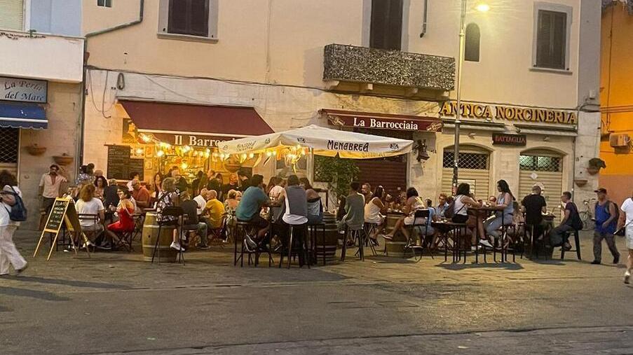 I tavoli del Barroccino venerdì sera