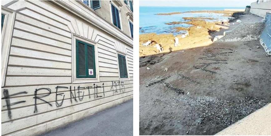 “Ti amo” scritto sulla spiaggia dell'Accademia: la lezione dell'autore segreto a chi sfregia la città