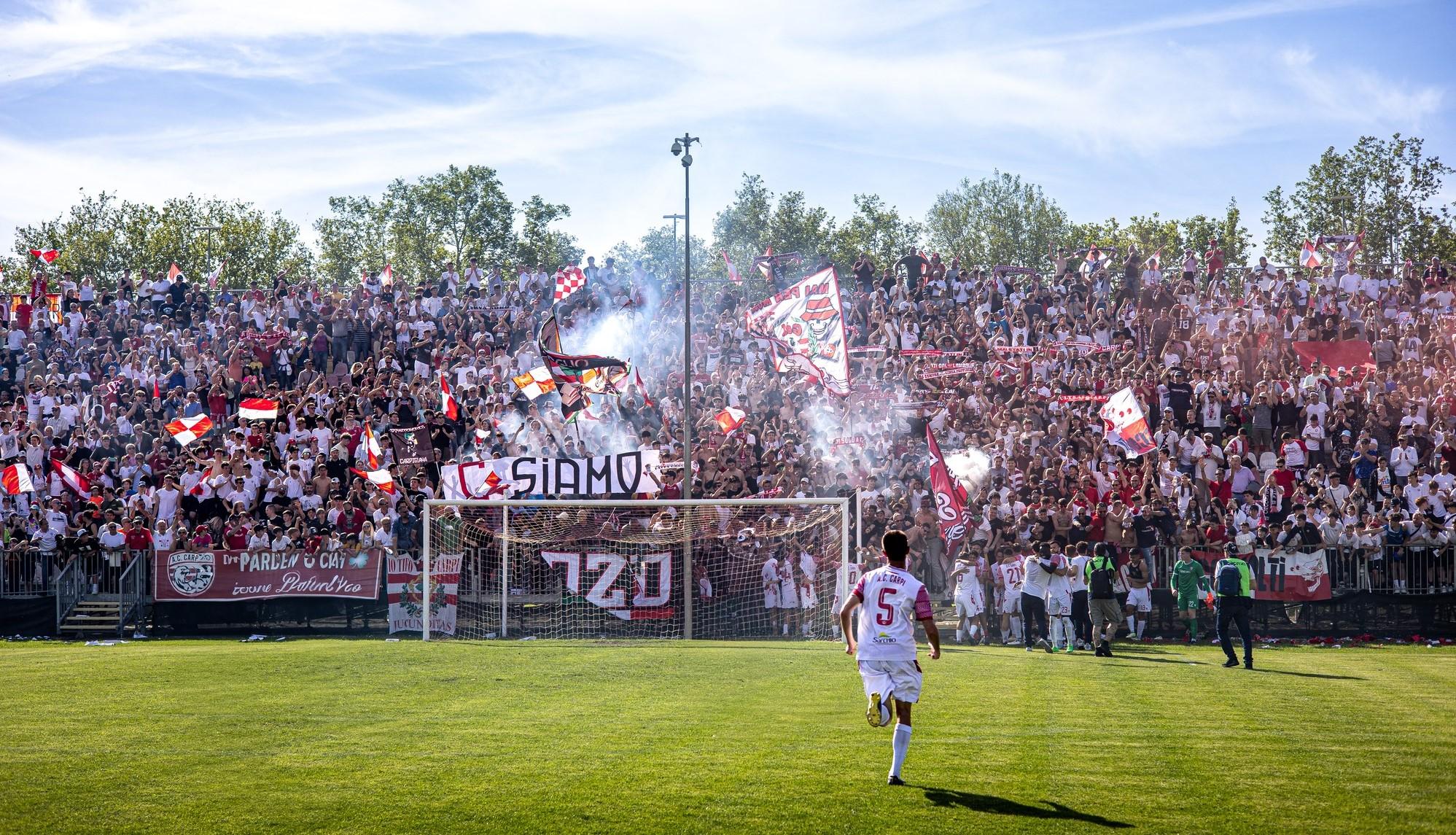 Carpi, la notte del ritorno in Serie C: al Cabassi arriva il Rimini