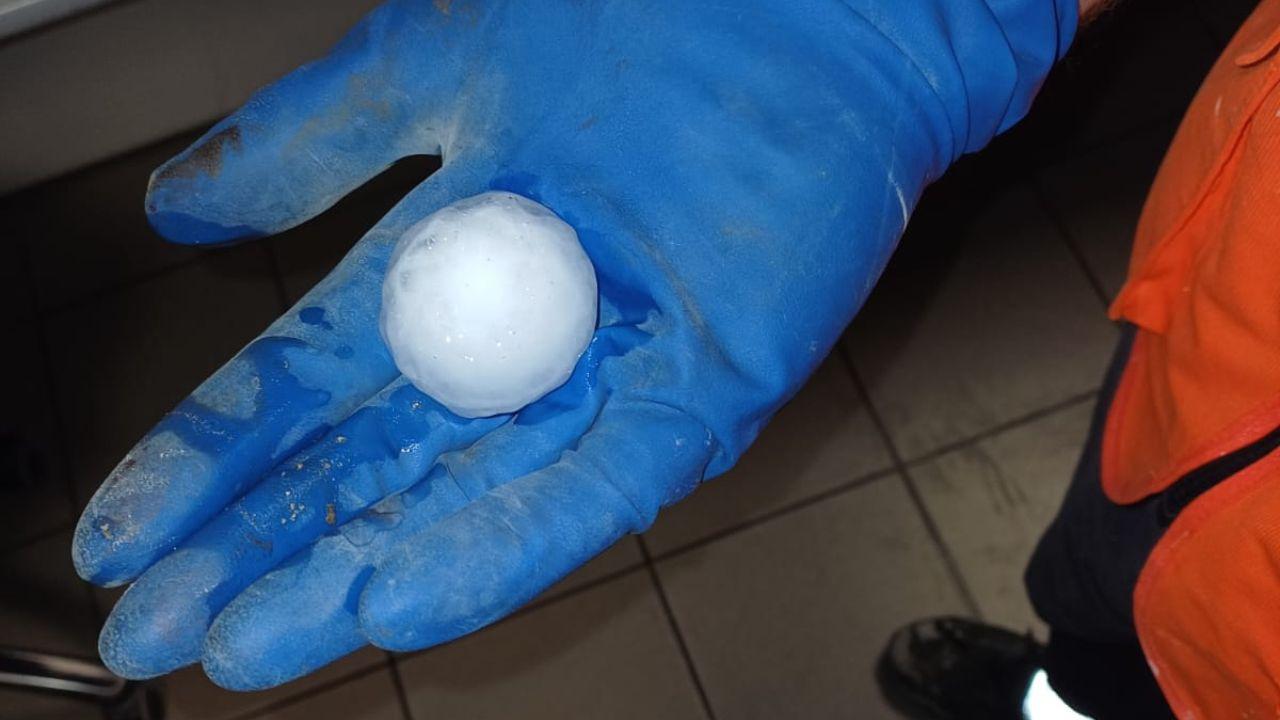 La grandine a Castelnuovo Garfagnana