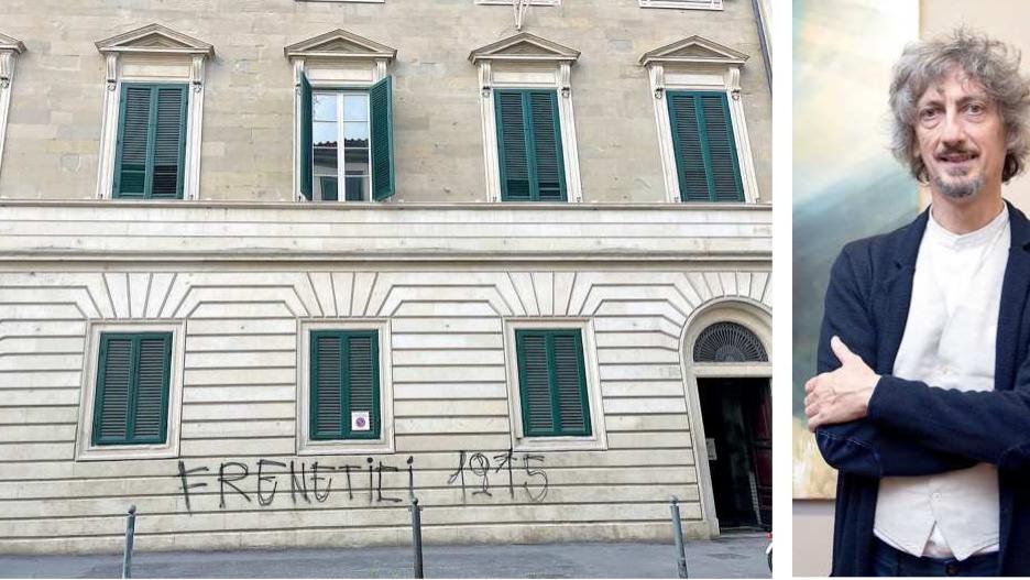 Sardelli e lo sfregio al Palazzo de Larderel: «L’arte di strada è una cosa seria, un troiaio gli scarabocchi sui muri»