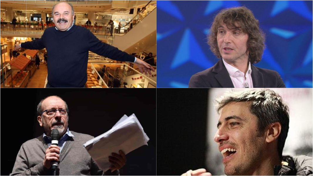 
	In senso orario Farinetti, Cruciani, Vergassola e Pif

