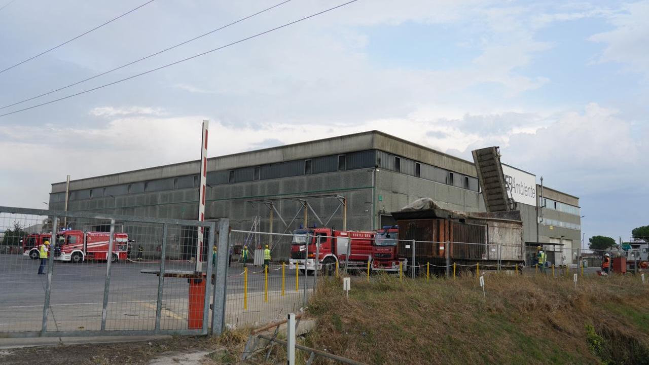 Scoppia un incendio nell’impianto Hera tra Castelfranco e Santa Croce