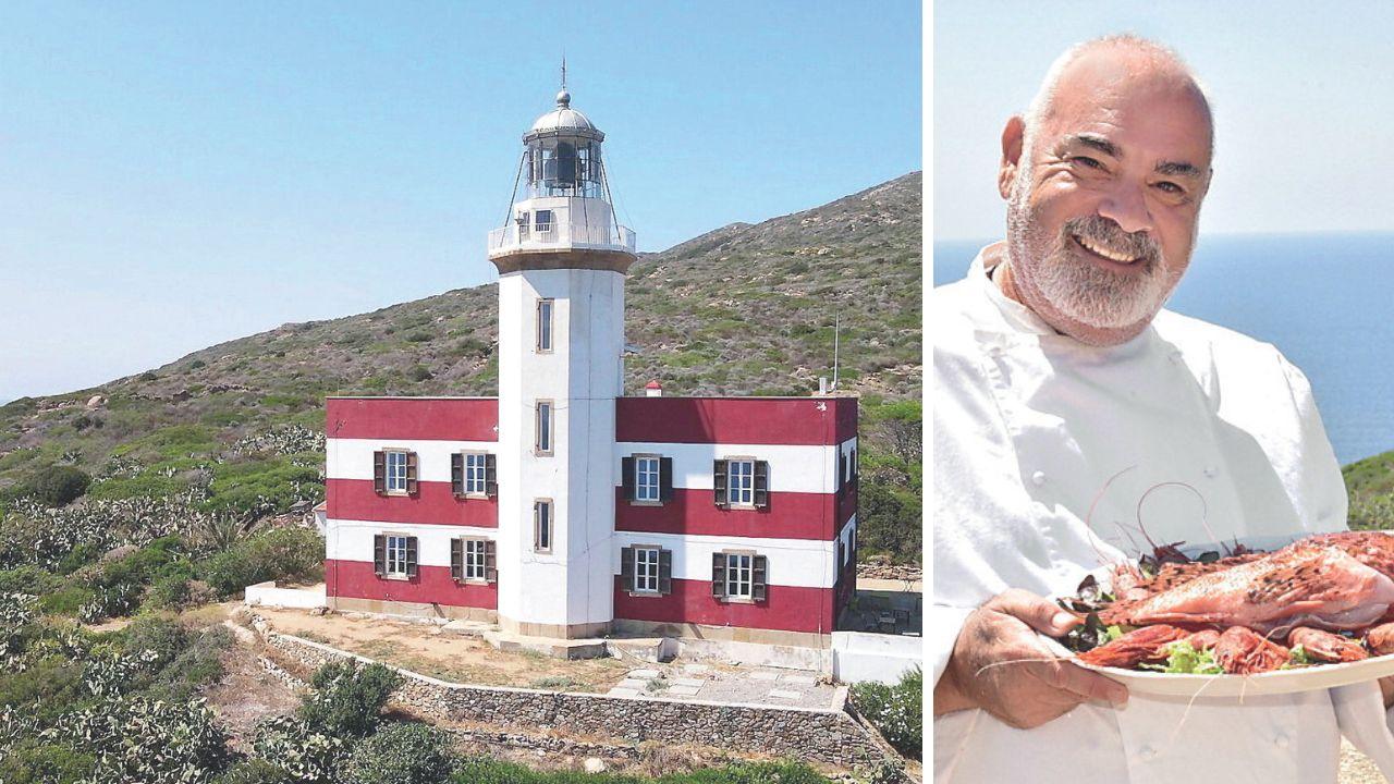 Il faro di Capel Rosso e lo chef della struttura