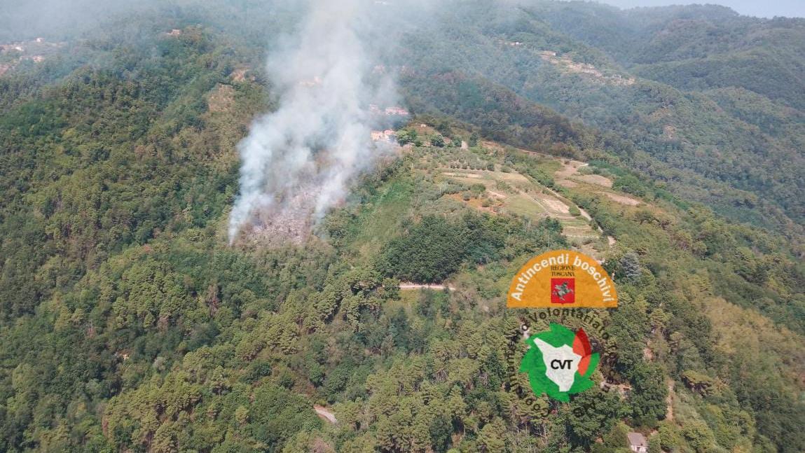 L'incendio a Marliana