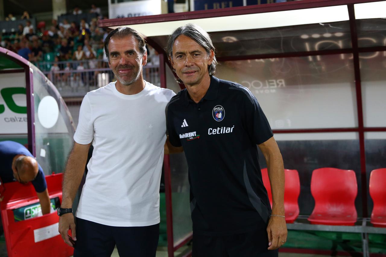 
	Gorini con Inzaghi prima della partita

