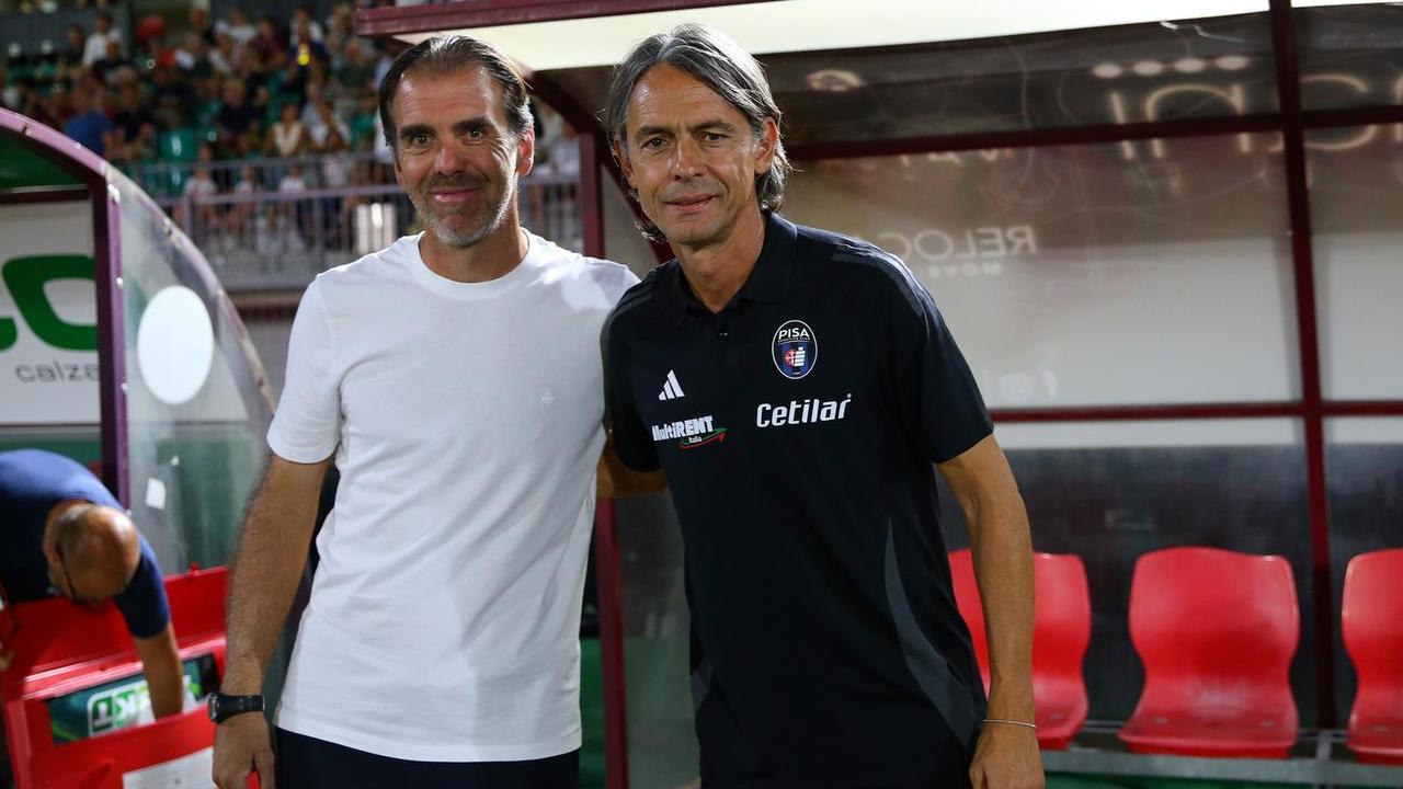 Gorini con Inzaghi prima della partita