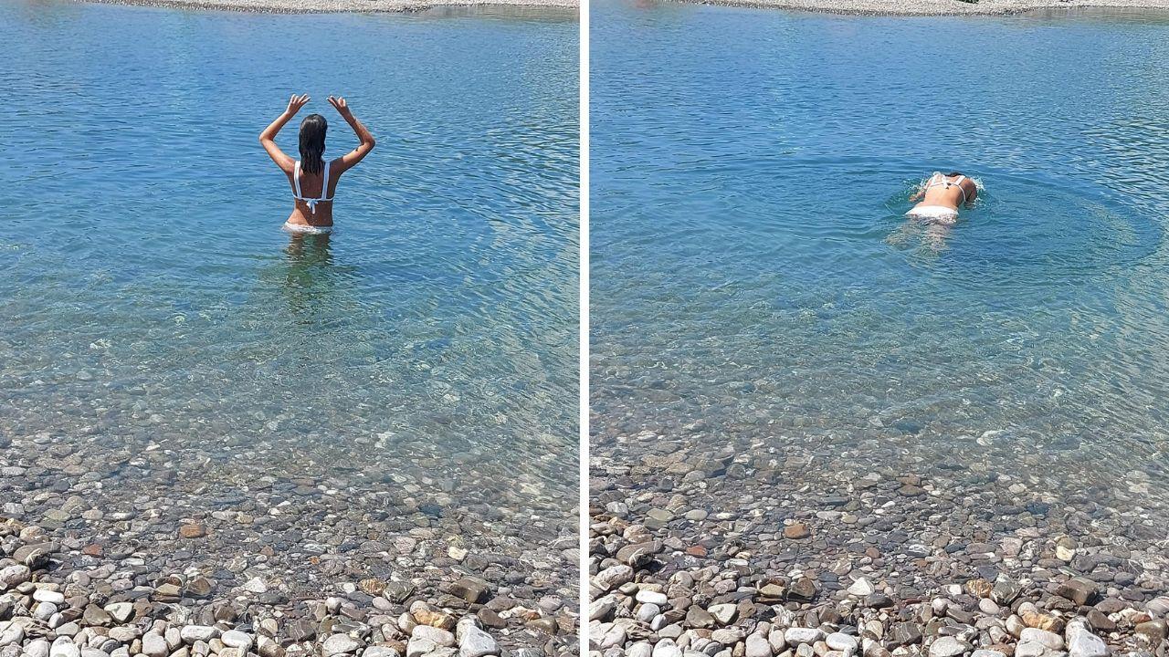 
	Il tuffo della giovanissima

