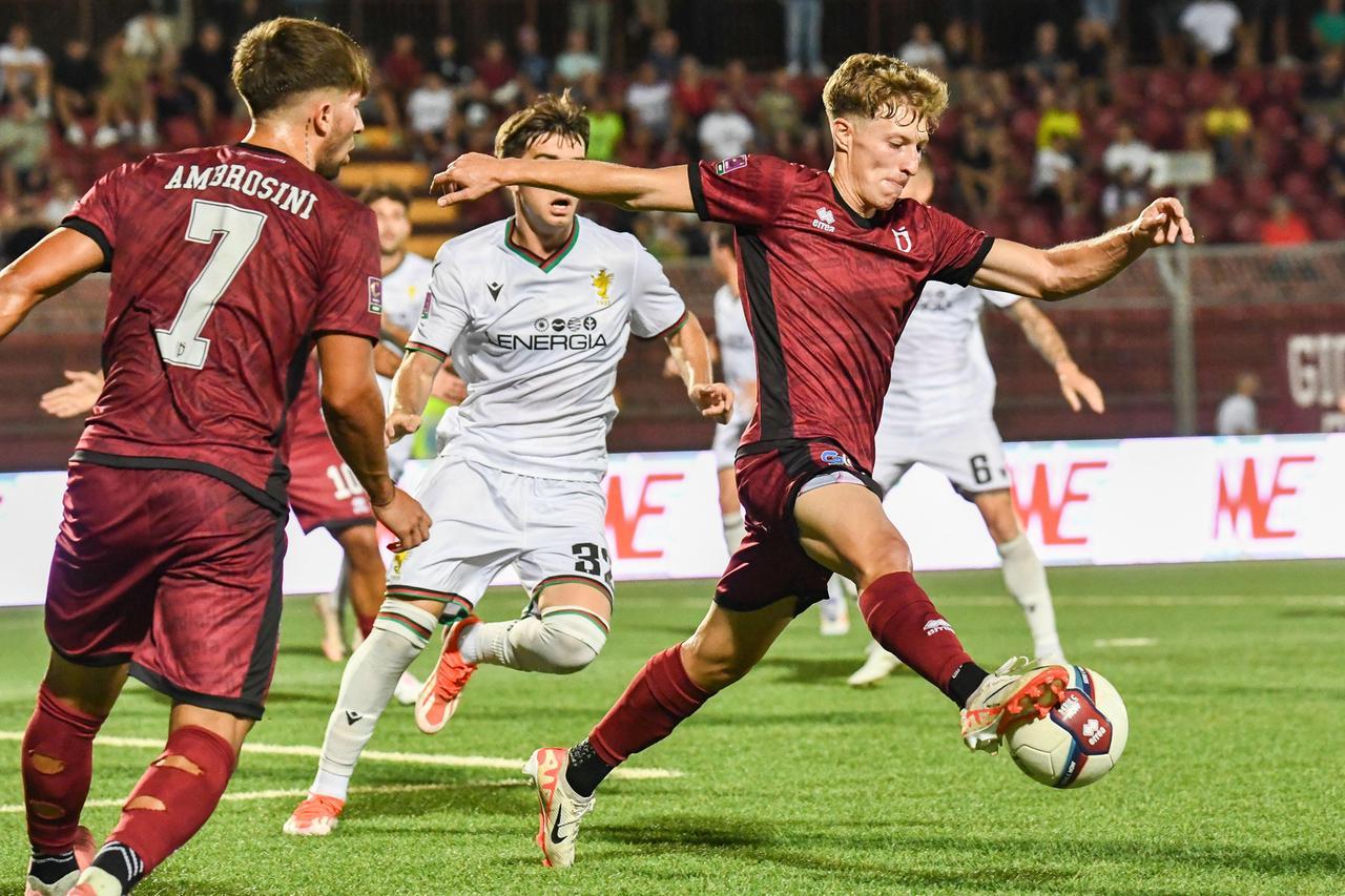 
	Un'azione della partita (Foto Fagiolini/Silvi)

