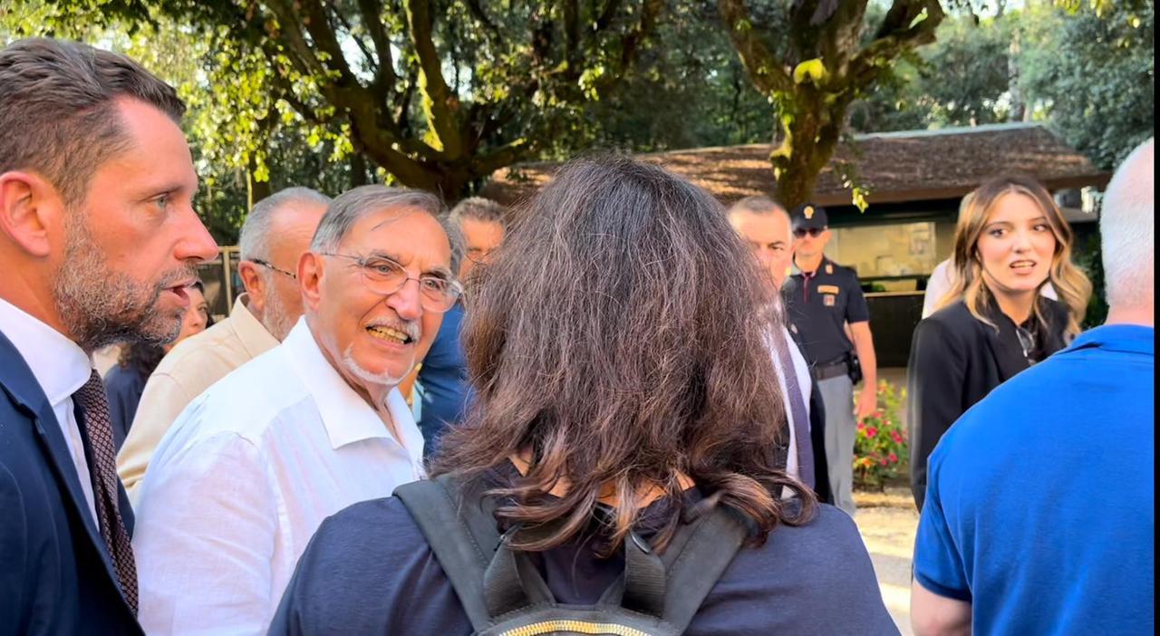 
	La Russa mentre discute con la giornali sta di Report (foto Paglianti)


