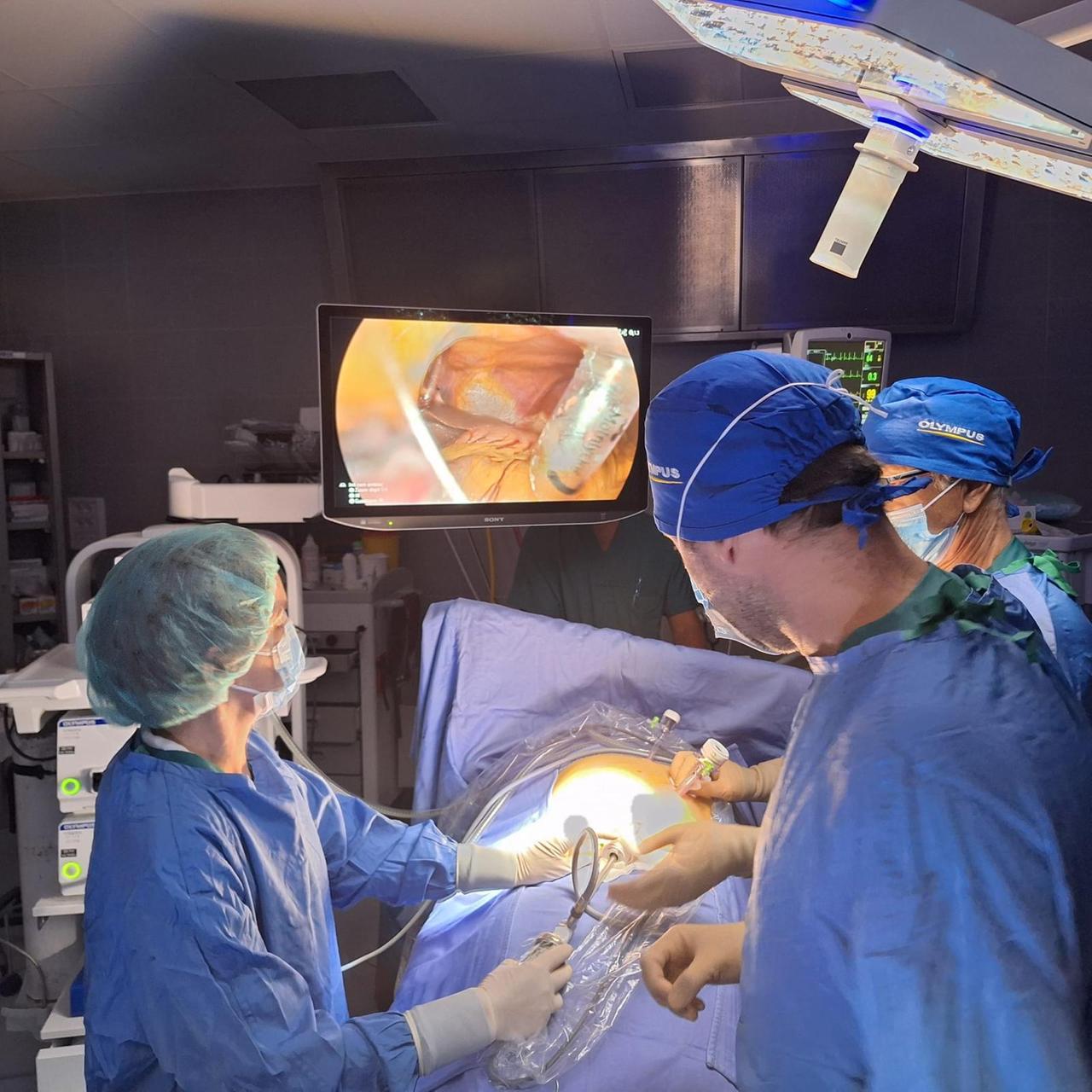 
	L'intervento con la colonna videolaparoscopica al San Camillo di Sorgono

