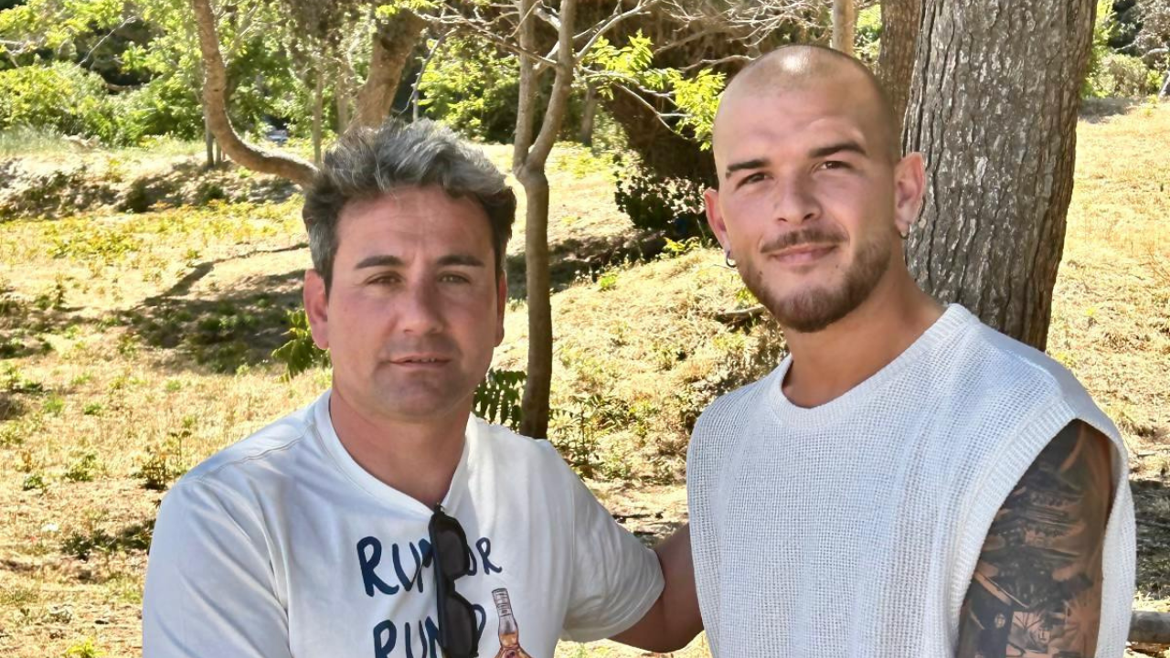 Il presidente Giorgio Crea e il nuovo acquisto Giordano Belardinelli domenica autore di 2 gol