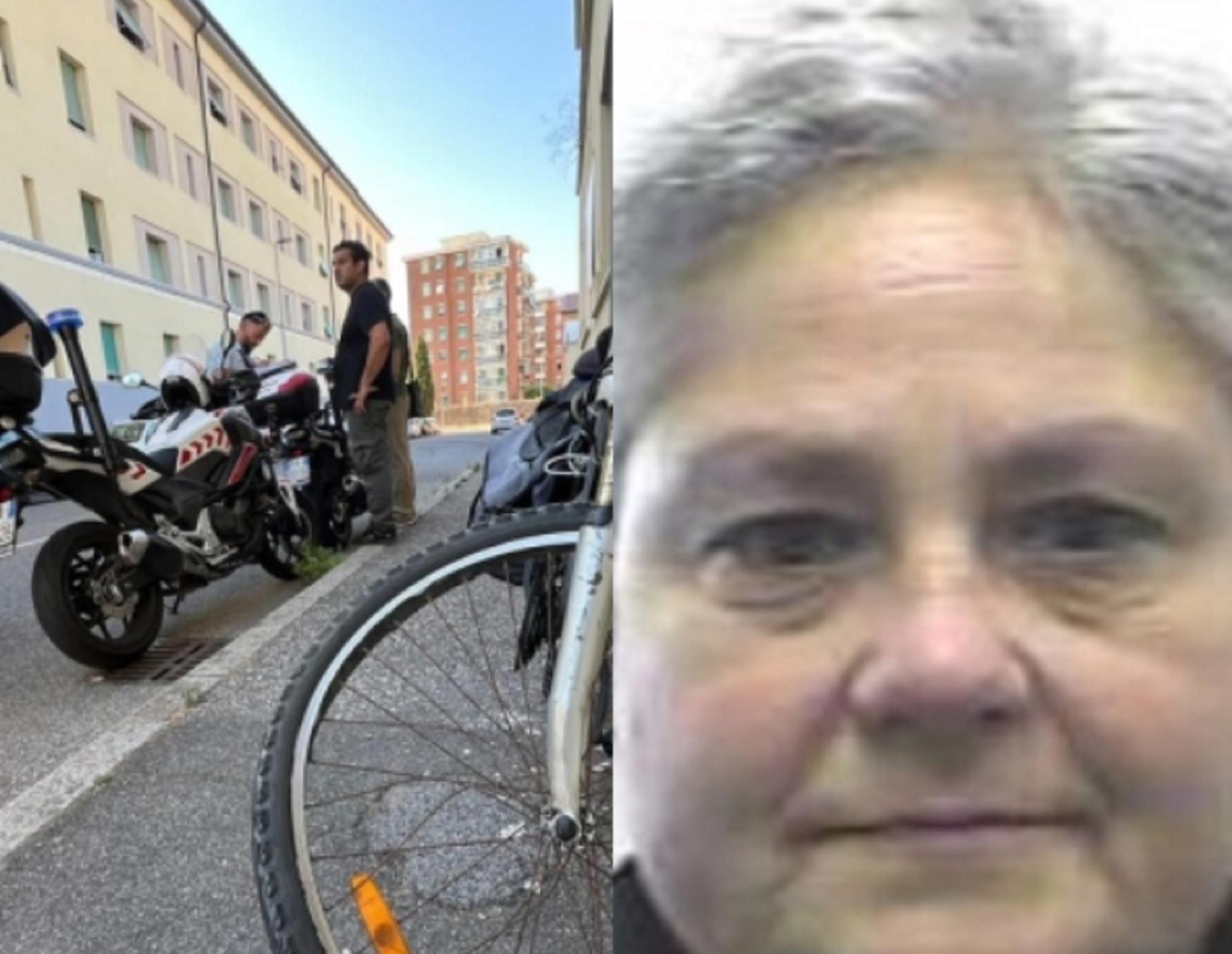 A sinistra un'immagine dell'incidente (foto Silvi) a destra Lucia Battaglini