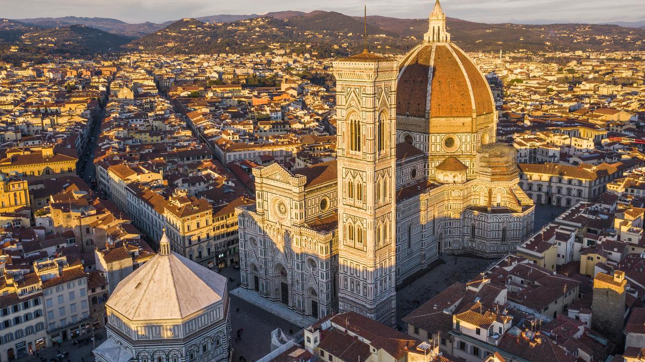 Un'immagine del centro di Firenze dall'alto