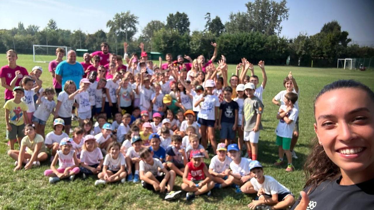 La medaglia olimpica tra i bimbi a Ferrara