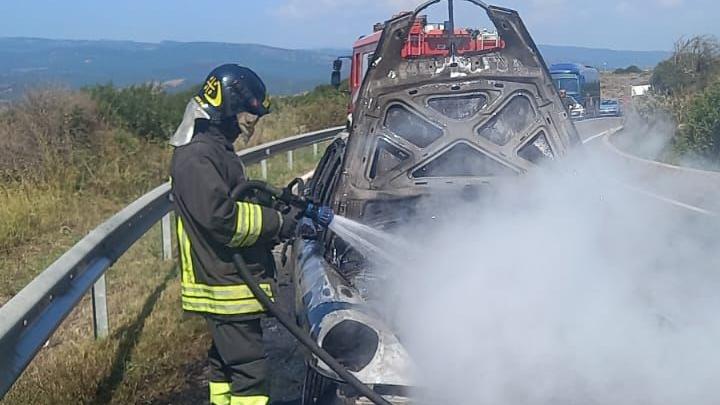 L'intervento dei vigili del fuoco