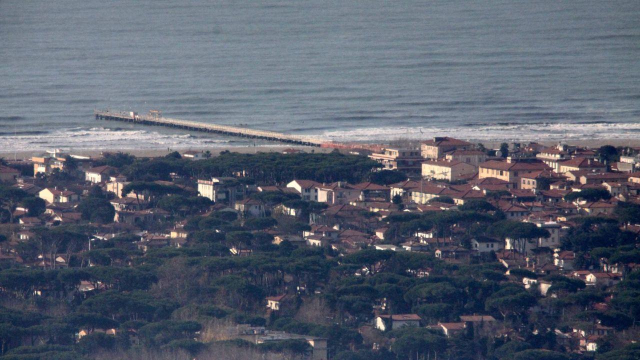 Uno scorcio di Forte dei Marmi vista dall’alto