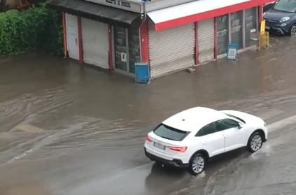 Maltempo, due ore di pioggia a Pavullo e via Marchiani torna sott’acqua