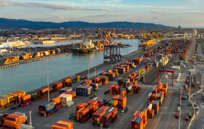 
	Una veduta aerea della&nbsp;Darsena Toscana (foto d&rsquo;archivio)&nbsp;

