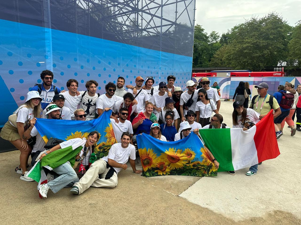 
	La festa di Christian Volpi dopo la gara


