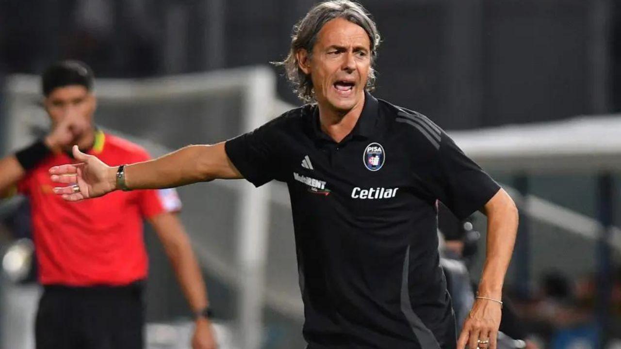 Il tecnico del Pisa Filippo Inzaghi