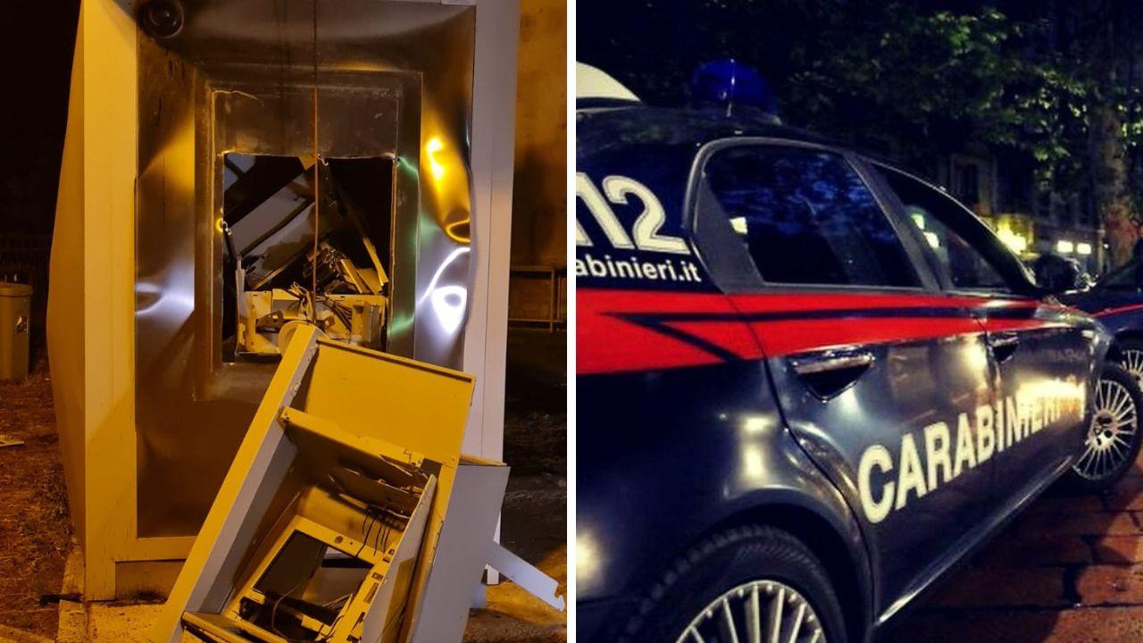 
	Il Banco Posta saltato e un'auto dei carabinieri

